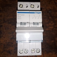 Ohm Switch 2P 40A Brand Hager. Type Sft 240. 2 Pole 40 Ampere .