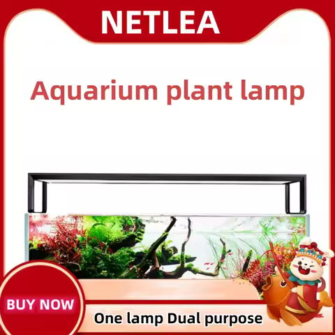 NETLEA 540S/590S Aquarium Full Spectrum LED Aquatic Lamp Professional Plant Grow Light Telescopic Fi