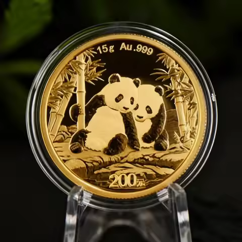 2007-2026 China Panda 24K Gold Au999 Comm Coin 1g 1/20oz 10/20 Yuan UNC