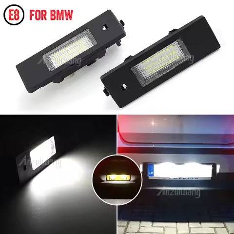 2Pcs Canbus LED Number License Plate Light Lamps For BMW E81 E87 E63 E64 F20 F21 F06 F12 F13 E89 E85