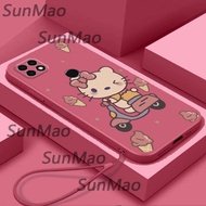 สำหรับเคสโทรศัพท์ OPPO A15 OPPO A15S เคสโทรศัพท์ที่คลุมรูปแมวการ์ตูน