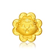 CHOW TAI FOOK 999 Pure Gold Charm - Zodiac Tiger Collection [Clover Flower] R28837