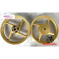 SuperFly PROJECT-X 4 Sport Rim 4 Batang Yamaha EGO /Gear/S/Avantiz/Mio (Gold) Size 1.60 1.60x14