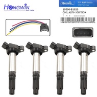 4pcs 19500 B1020 Ignition Coil & Plug For Toyota Passo NGC30 1NRFE 2013- 19500B1020 19500-B1020
