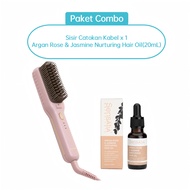 SOSEKI Sisir Catokan Pelurus Rambut 3 Tingkat Suhu / 170g Catokan Mini Ringan Tahan Lama / Dengan Ka