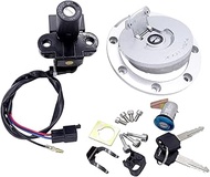 Side Protections Tank Ignition Switch Lock Fuel Gas Tank Cap Cover Seat Handle Locks Include Key For