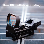 High Quality Metal Red Dot Sighter Mirror Four Changeable Points Bow Accessory 20mm Model Silver Fil