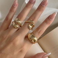 Fierra - Statement & Bold Jewelry Simple RingRing Modern Aesthetic AdjustableWanita By Ohellow.Studi