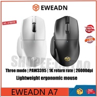 EWEADN A7 Three mode PAW3395 E-sports Ergonomic Design Game Office Wireless Mouse