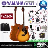 Yamaha FGX800C 41 Dreadnought Solid Spruce Top Acoustic Electric Guitar With Pickup (FGX800)