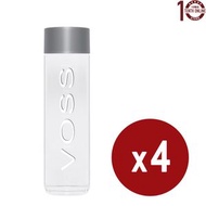 [大支玻璃樽]＊挪威 Voss芙絲北歐天然礦泉水 4x800亳升