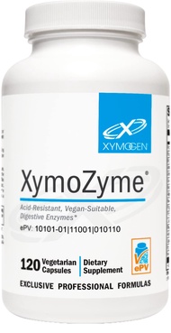 XYMOGEN XymoZyme - Vegan Digestive Enzymes for Gut Health - Digestion Supplement with Bromelain, Lac