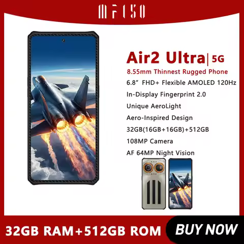 IIIF150 Air2 Ultra 6.8''FHD+ Rugged Phone120Hz Flexible AMOLED Screen 16GB+512GB 108MP Camera 5G Ult