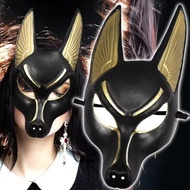 Ancient Egyptian Anubis Cosplay Face Mask Wolf Head Masks Costume Party Show Prop Halloween Fancy Dr