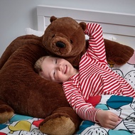 DJUNGELSKOG Super Big Brown Bear Soft toys Patung Bear Besar
