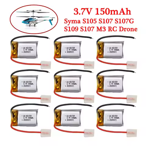 Wholesale 3.7V 150mAh 20C Li-po Battery For Syma S107 S107G S107-19 Skytech M3 Airplane Helicopter D