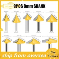 [TopFashion] 3D Router Bit V-Shaped Cutter 3D Milling Cutter Engraving Machine Cutter Woodworking To