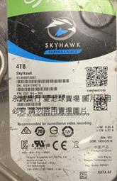 二手故障Seagate希捷監控鷹SkyHawk 4TB 3.5吋 ST4000VX007(狀況如圖當測試報帳零件機)