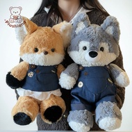 Cute Fox/Wolf Plushie Doll  Stuffed Animal, Kawaii Plushie for Sleeping Hugging, Adorable Gift for K