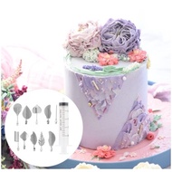 10pcs/set 3D Jelly Flower Art Tools Jelly Cake Gelatin 3D Pudding Nozzle/ 布丁针/蛋糕装饰模具/烘培用具/3D果冻花裱花针 布