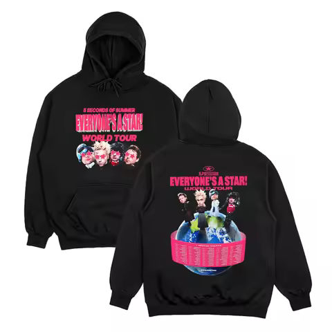 5 Seconds of Summer World Tour 2026 Hoodies 5SOS EVERYONE'S A STAR! Sweatshirt Men_women Vintage Win