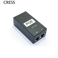 CRESS POE Power Injector, 24V/48V 0.5A Compatible POE Power Supply, POE Device Desktop Output 48V 0.