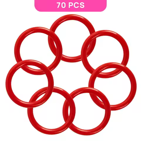 Mini Ring Toss Game - 70PCS 2.1 Inch Plastic Rings for Adults, Wedding, Carnival, Can Toss, and Pool