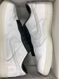 Fragment Design x CLOT x Nike Dunk Low 三方聯名 閃電白絲綢 男女同款