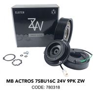 MERCEDES-BENZ ACTROS 9PK ( 130MM ) 24V 7SBU16C DENSO CLUTCH ASSY ( NEW )