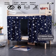 POM Bed Tent Student Private Bunk Dormitory Curtain Mosquito Protection Blackout Cover
