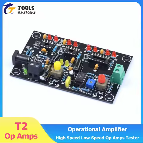 DC 12V T2 Operational Amplifier High Speed Low Speed Operational Amplifier Tester Single Op Amps Dua