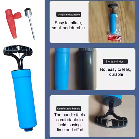 Air Pump Portable Sports Ball Hand Pump Manual Air Pump Fashionable Hand Air Pump with Needle for Vo