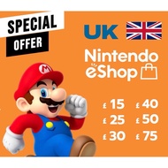 Nintendo Switch eShop United Kingdom game UK Pound £ 15 25 30 50 GBP Nintendo Games