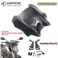 For Honda 2018-2022 CB125R CB150R CB250R CB300R Windshield Windscreen Meter Visor Smoke Black Fairin