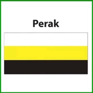 Perak Flag 3x6ft, Bendera Perak 3x6ft, Woolen