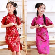 kids cheongsam 汉服 cheongsam muslimah kids Girls Cheongsam Skirt Chinese Style Big Kids Girls Princes