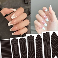 Manicure French Stickers Crescent Smile Line Auxiliary Stickers Nail Decoration Small Pattern Wave L