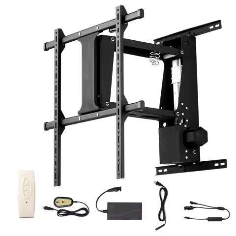 SucceBuy Motorized TV Wall Mount for 32 to 55/65/70 Inch Adjustable TV Mount Bracket w/ Max VESA 24