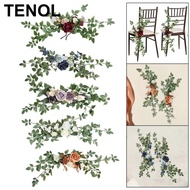 [TENOL] 2Pcs Wedding Ceremony Aisle Decorations Stylish Aisle PEW Flower Arrangement for