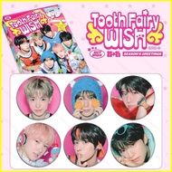 SY2 NCT WISH Tinplate Badge Mirror Keychain SEASON'S GREETINGS TOOTH FAIRY WISH Refrigerator Magnet 