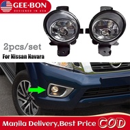 GEEBON Nissan Navara Headlight Front Bumper Fog Light Sentra NV350 Qashqai X-Trail 2Pcs