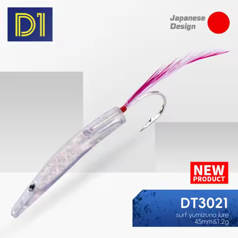 D1 Surf Yumizuno Fishing Lure 6pcs/box Spoon Fishing Lures Trolling Hard Plastic Bait 45mm/1.2g For 