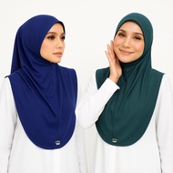 Tudung Sarung Soft Awing Moscrepe with Crown Rose Tag