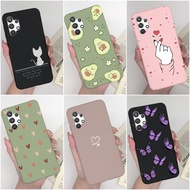 For Samsung Galaxy A32 A33 4G 5G Phone Case Shockproof Silicone Soft TPU Avocado Love Heart Protective Back Cover For Samsung A 32 A 33 a32 a33 Capa Bumper