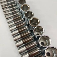 KING TOYO Deep Length Chrome 6PT Socket Box (8mm - 27mm) / Unit