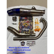 【Hot Sale】WORM TYPE AUN THAILAND OPEN PIPE TUBE TYPE HIGH QUALITY 51mm for RAIDER 150 CARB all breed