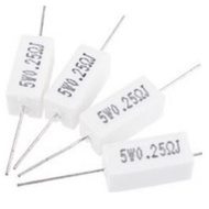Ceramic Cement Resistor 5w .1R .3R .22R .25R .27R .33R .39R .47R 2.2R 2.7R 5R 5.6K 10R 10K Winner74