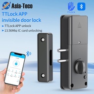 TTLOCK Smart Electric Motor Lock App Keyless Entry Door Bolt Lock Concealed Invisible Installation I