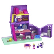 Polly Pocket Doll House Transforming Pollyville Pocket House Playset SLIGHTLY DAMAGED BOX