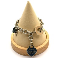 TIFFANY 蒂芬尼 RETURN TO HEART OPEN CIRCLE LOCK HEART 925純銀手鍊